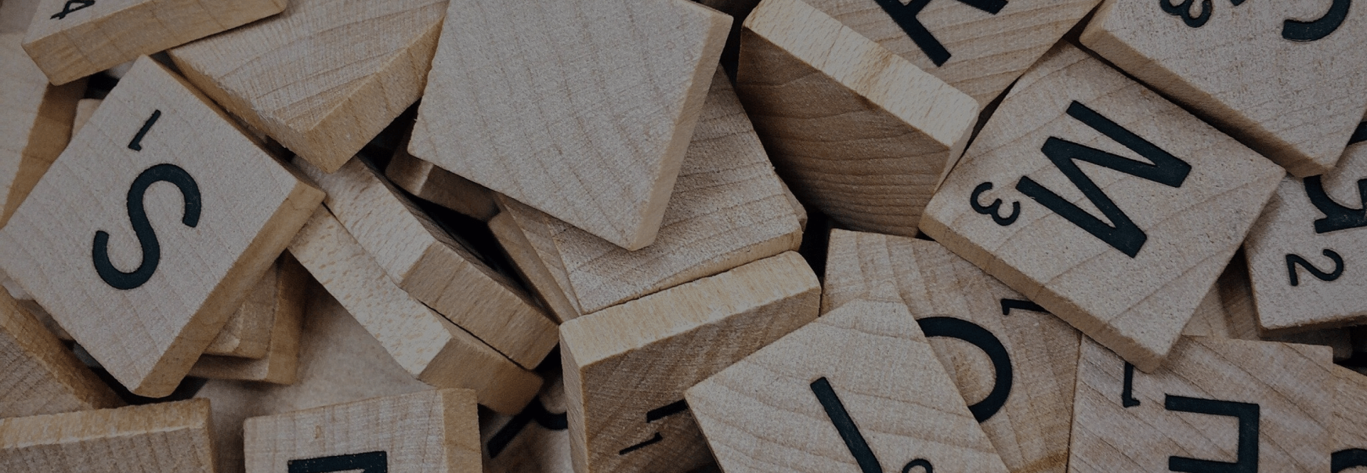 Wooden bricks with letters
