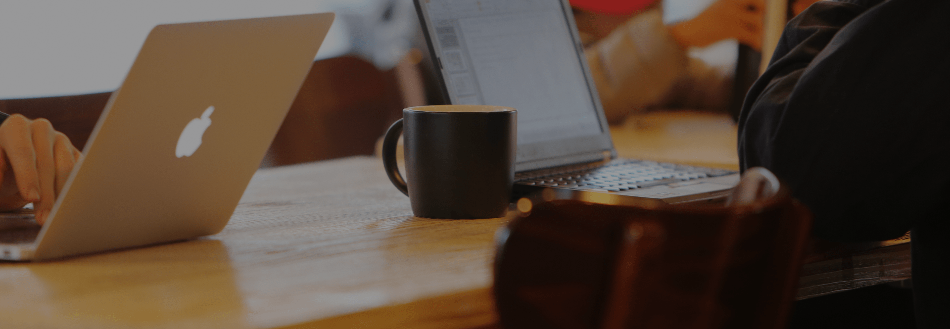 Coffee with laptop